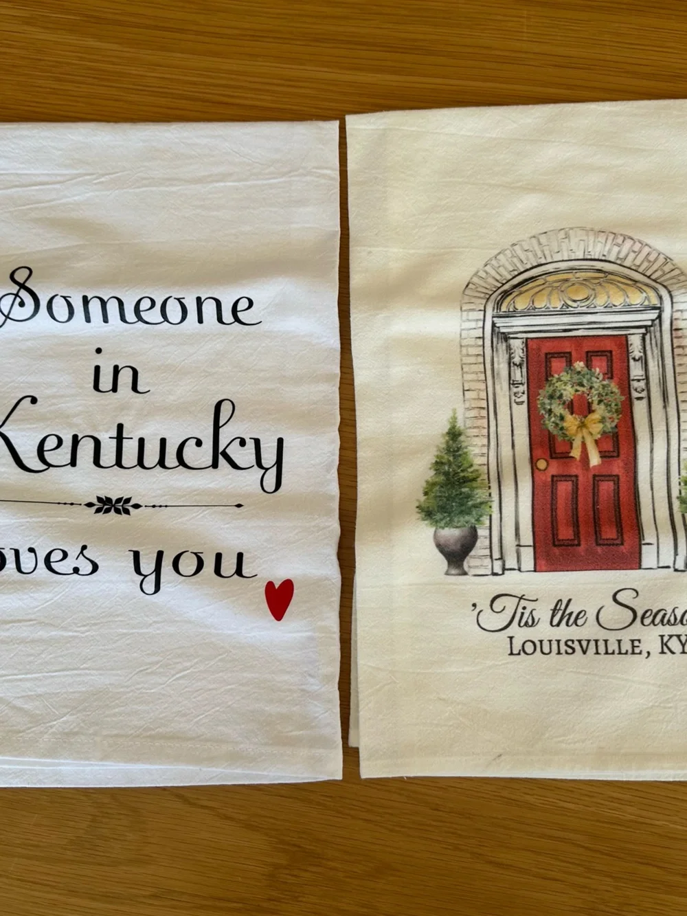 Someone in Kentucky Loves You Decorative White Cotton Towel